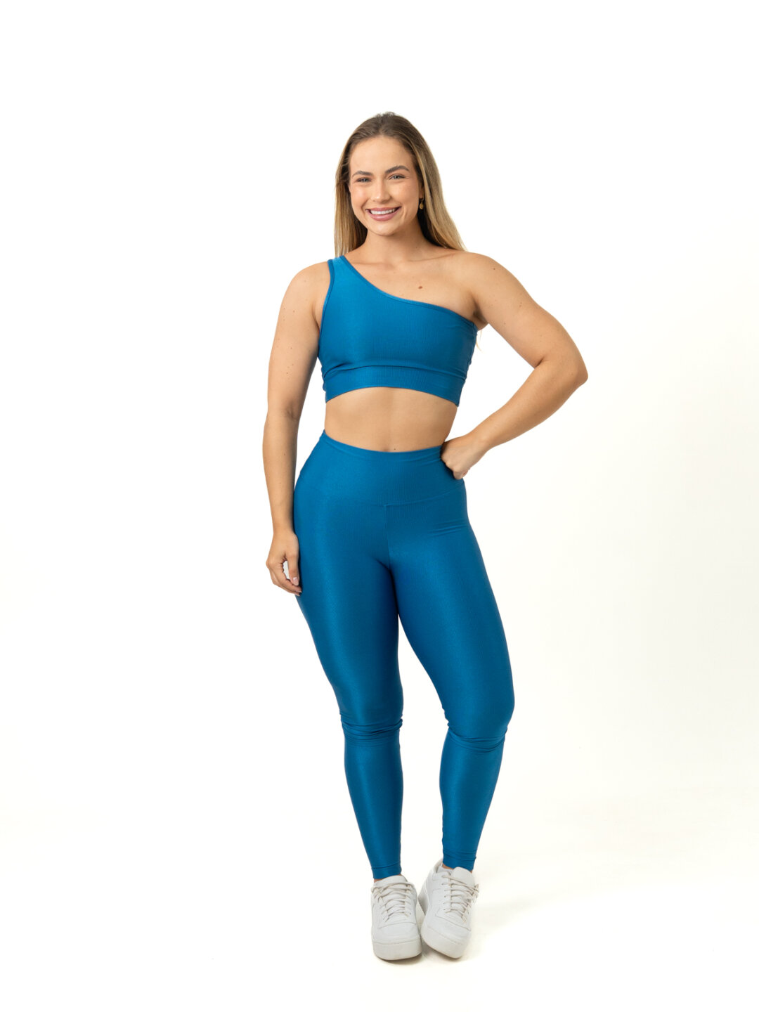 Legging Básica + Top Sophia - Compressão Azul Celeste - Image 2