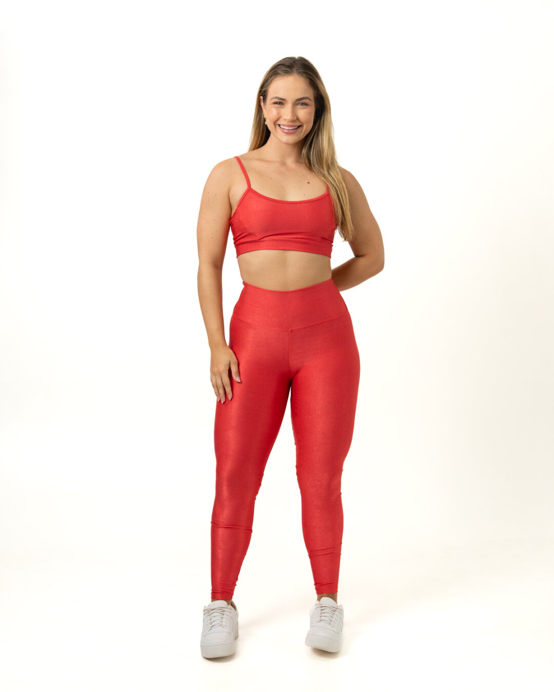 Legging Básica + Top Manu – Compressão Amaranto