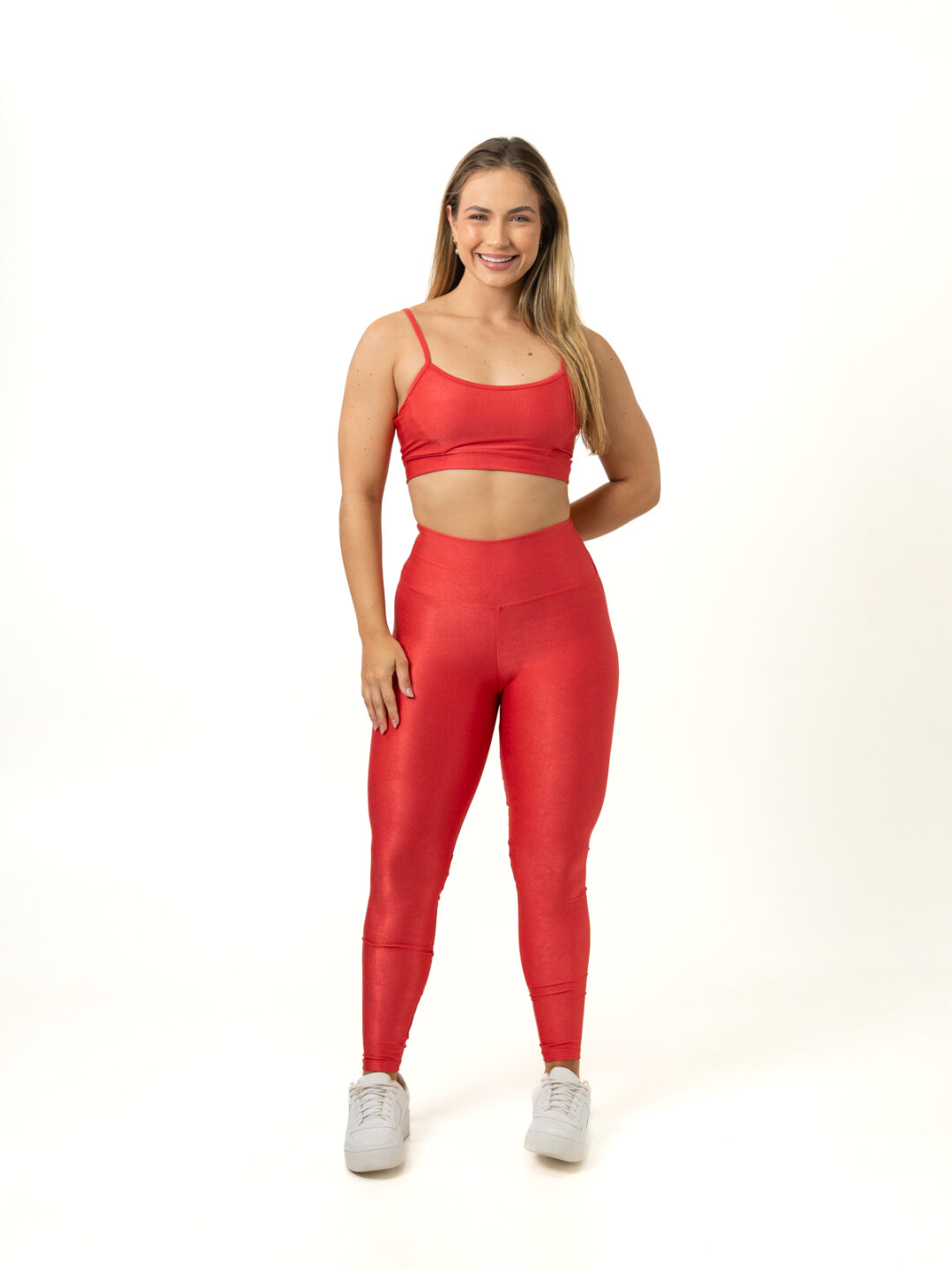 Legging Básica + Top Manu – Compressão Amaranto