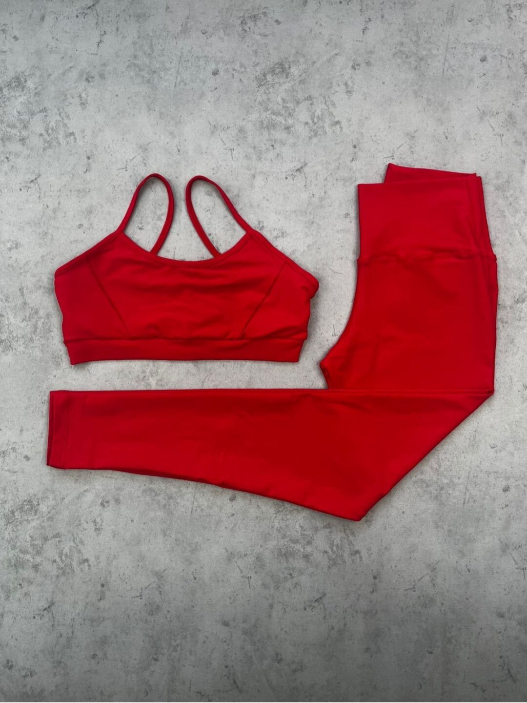 Legging Básica + Top Manu - Light Vermelho Brilhante