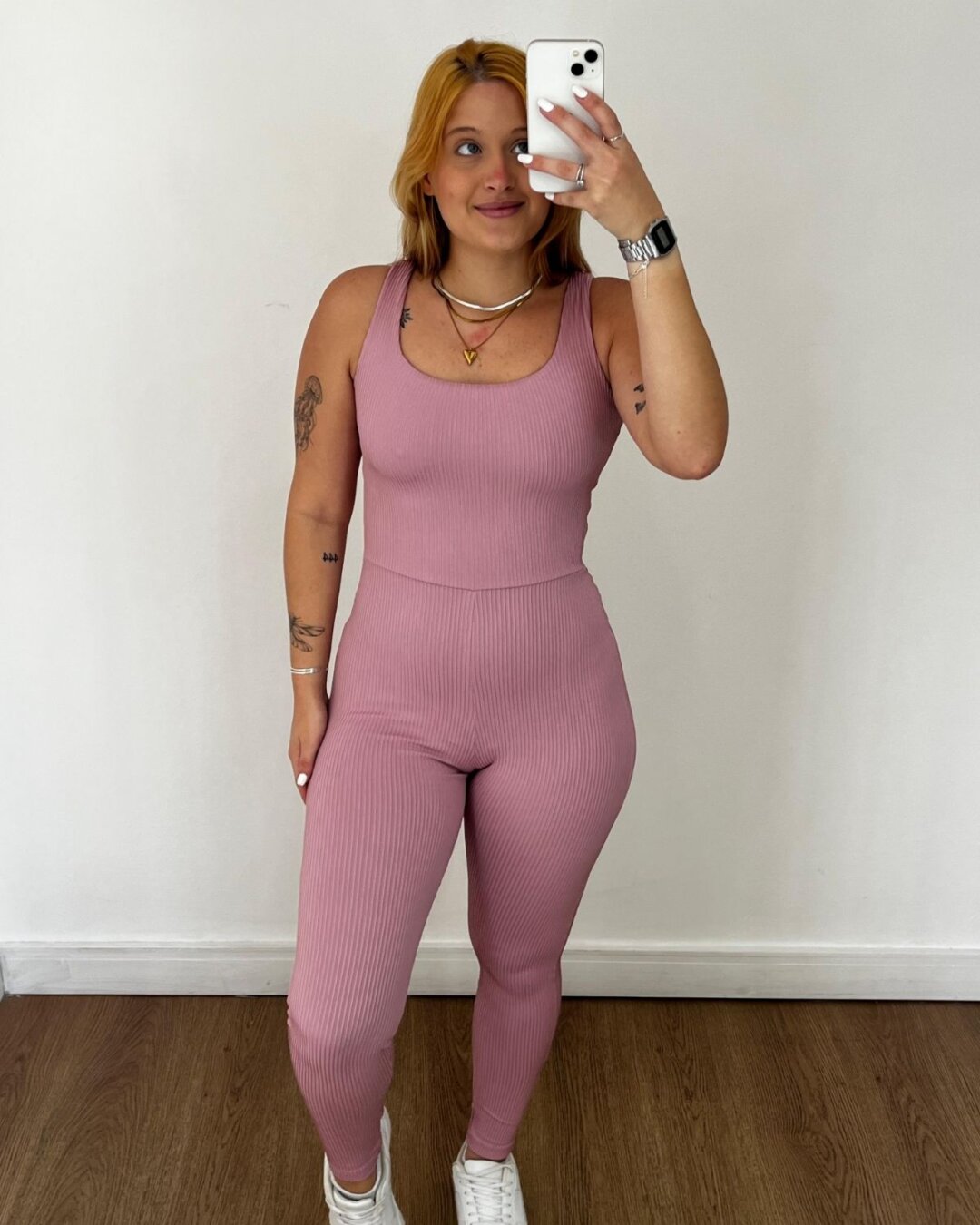 Macacão Balance - Canelado Rosa Blush