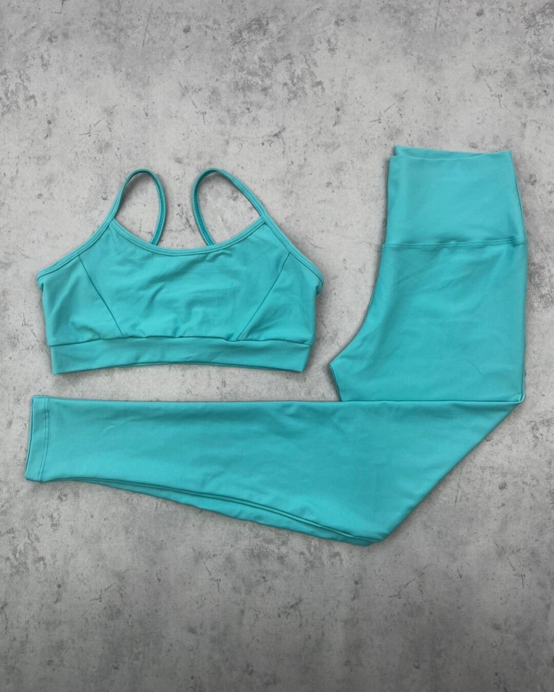 Legging Básica + Top Manu - Light Azul Cristal - G