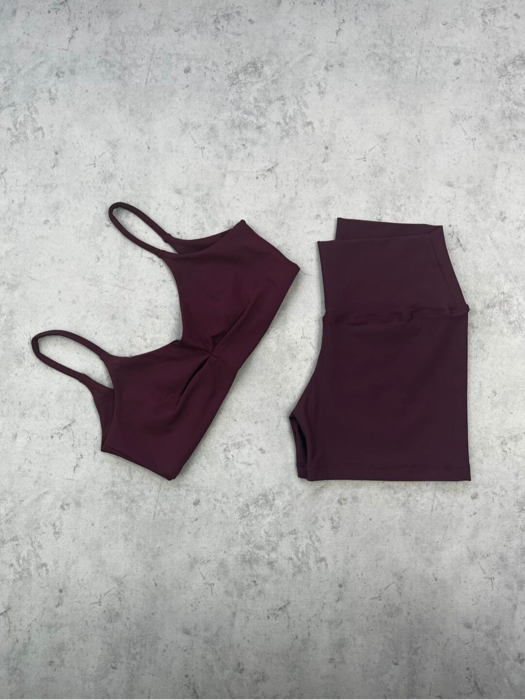 Short Básico + Top Lívia - Light Bordo