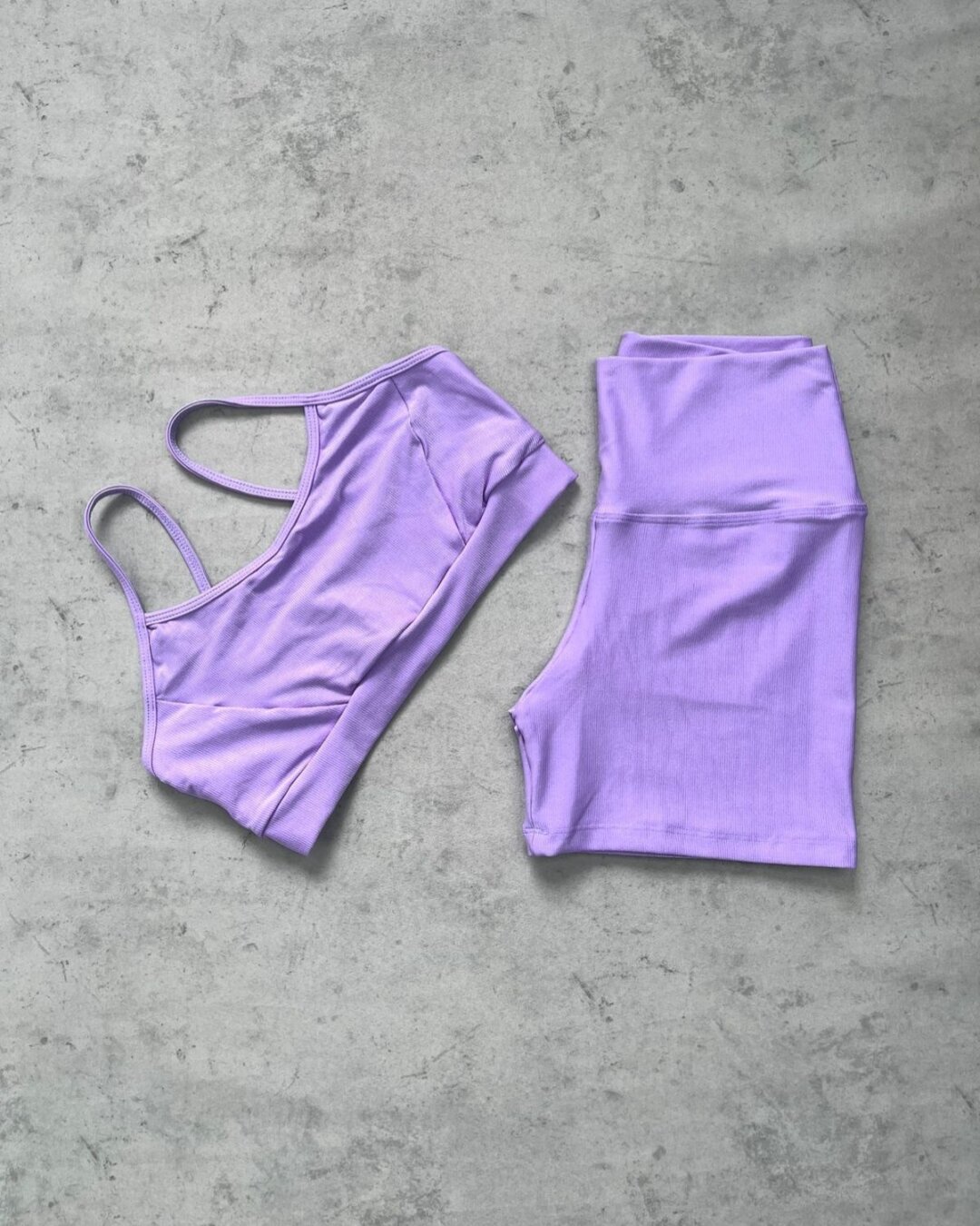 Short Básico + Top Manu – Compressão Lavanda
