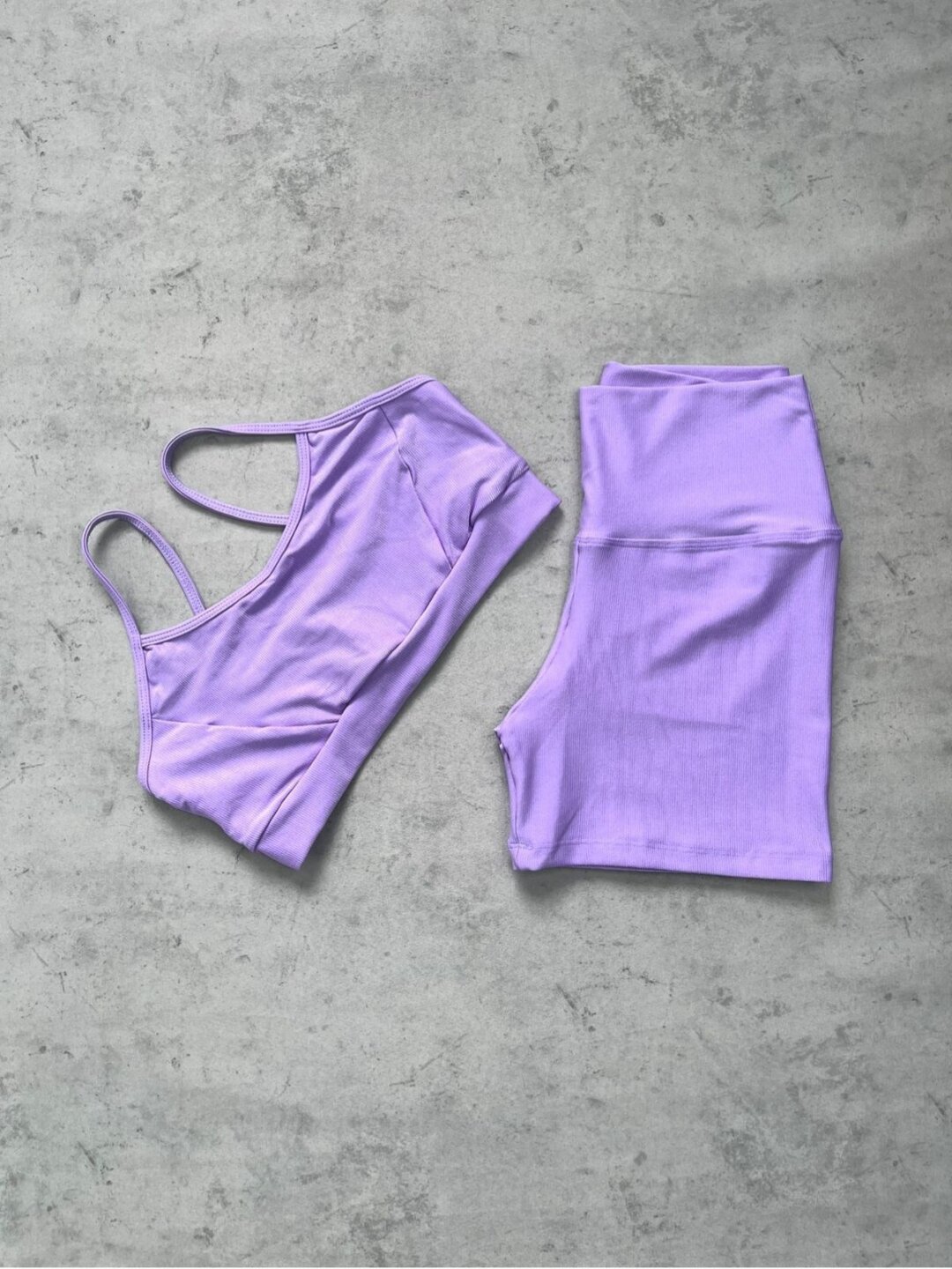 Short Básico + Top Manu – Compressão Lavanda