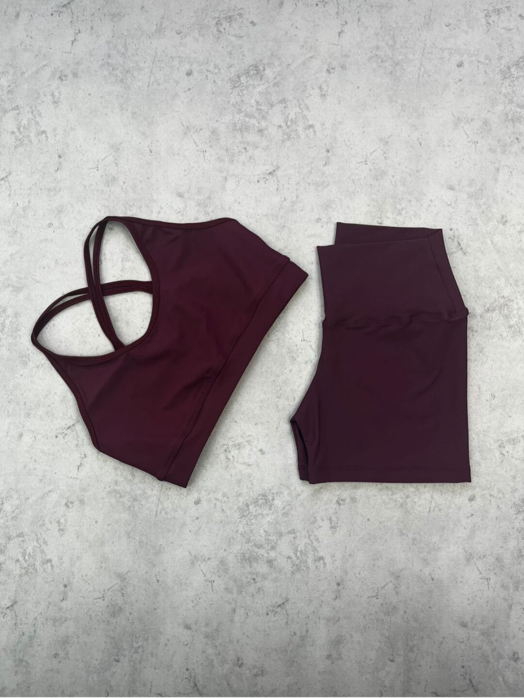 Short Básico + Top Luna - Light Bordo
