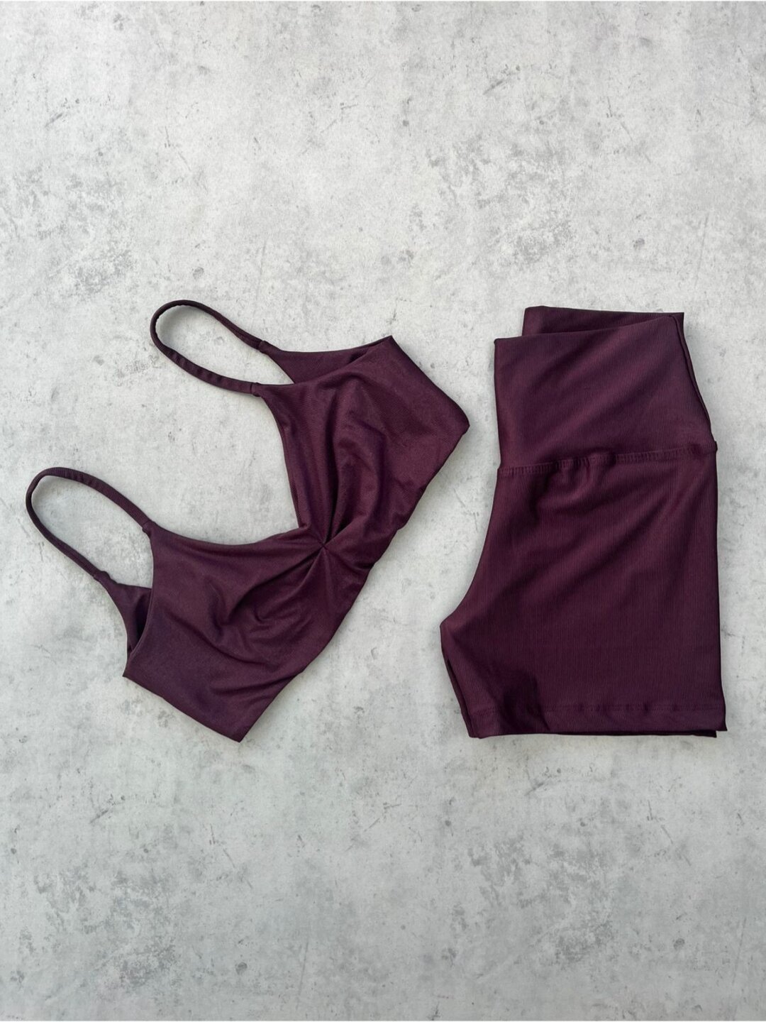 Short Básico + Top Lívia - Compressão Açaí
