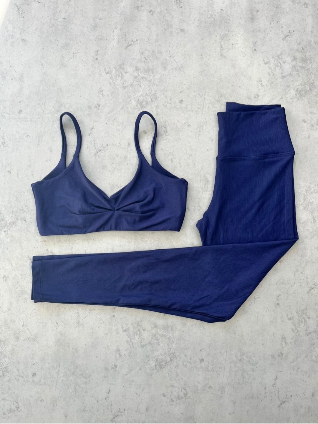 Legging Básica + Top Lívia - Compressão Petúnia Azul
