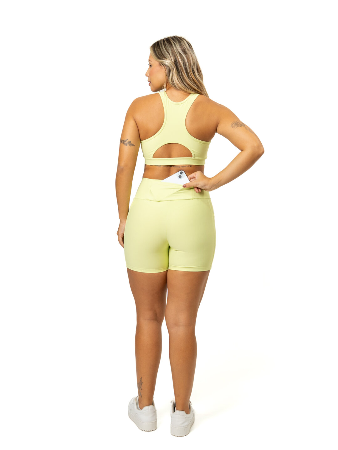 Bermuda c/ Bolso + Top Aline - Light Verde Claro - Image 2