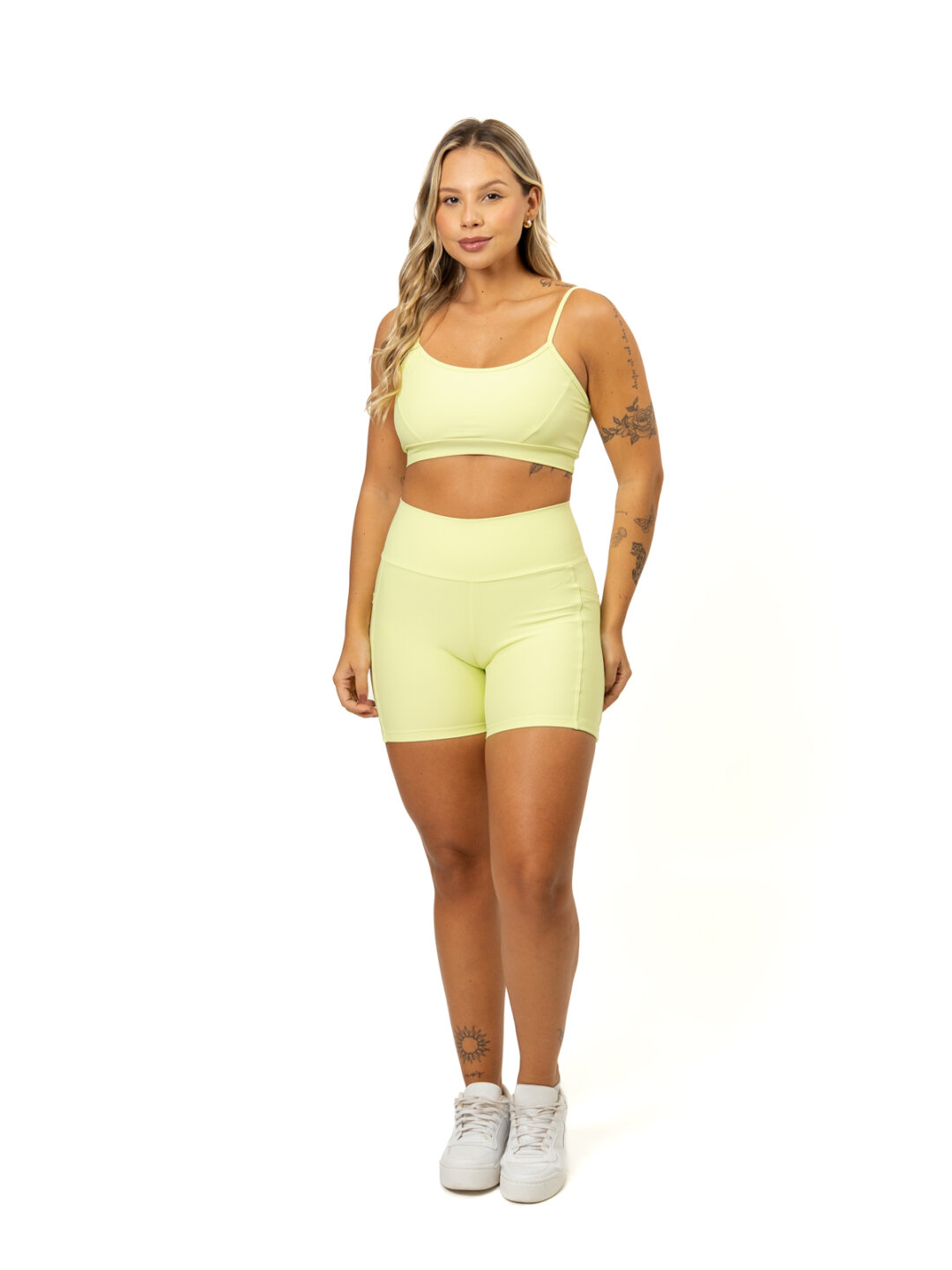 Bermuda c/ Bolso + Top Manu - Light Verde Claro