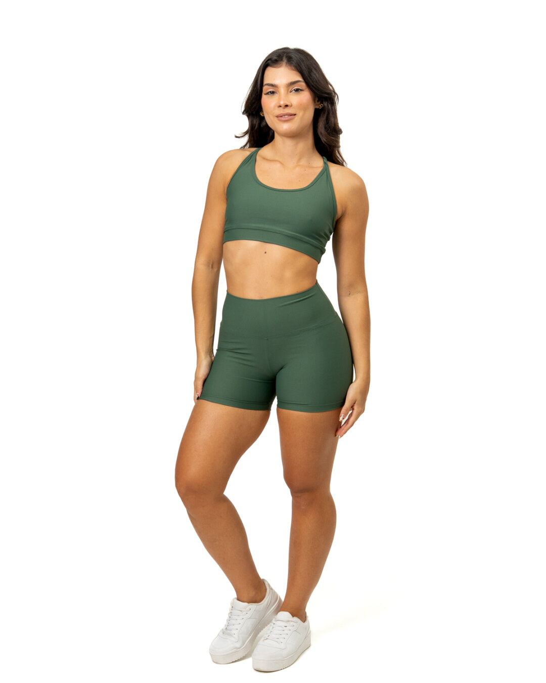 Short Básico + Top Luna - Light Verde Botânical - G