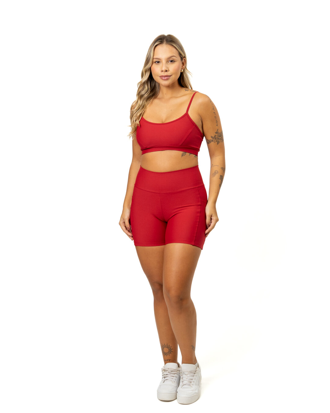Bermuda c/ Bolso + Top Manu - Light Vermelho