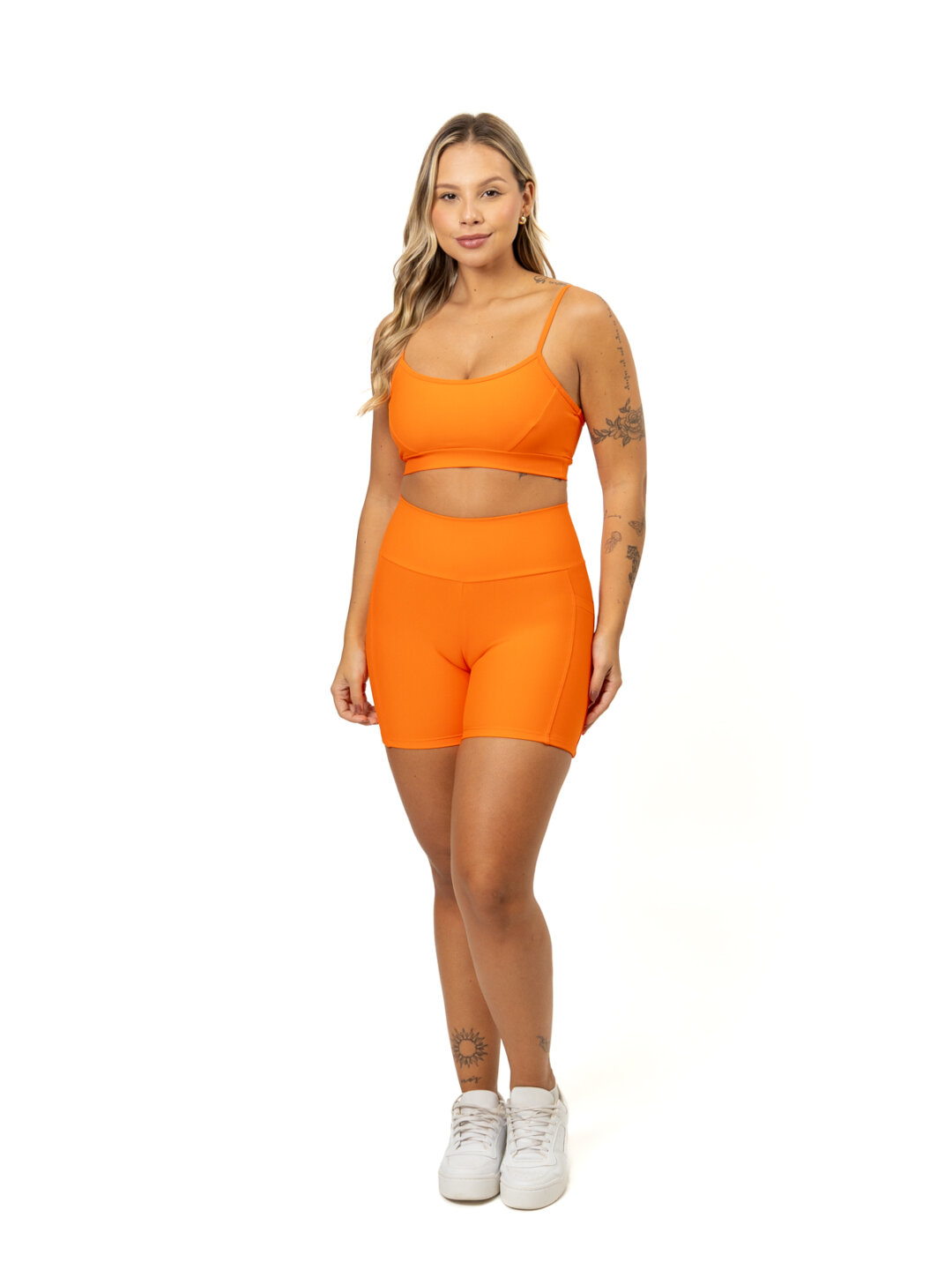 Bermuda c/ Bolso + Top Manu - Light Tangerina