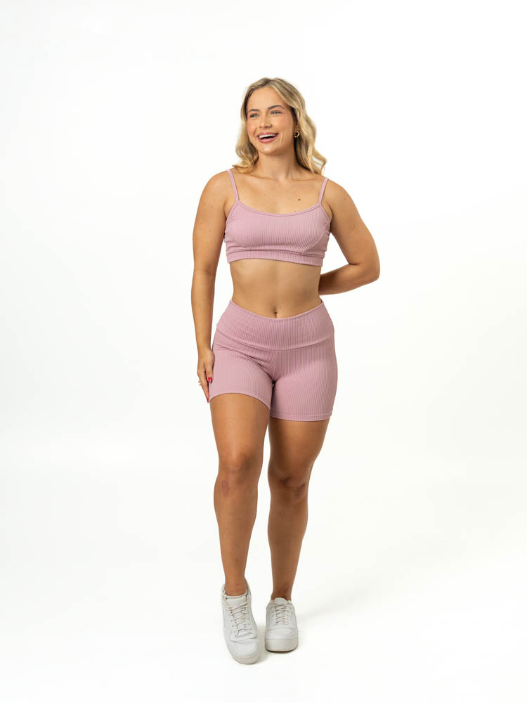 Short Básico + Top Manu – Canelado Rosa Blush - M