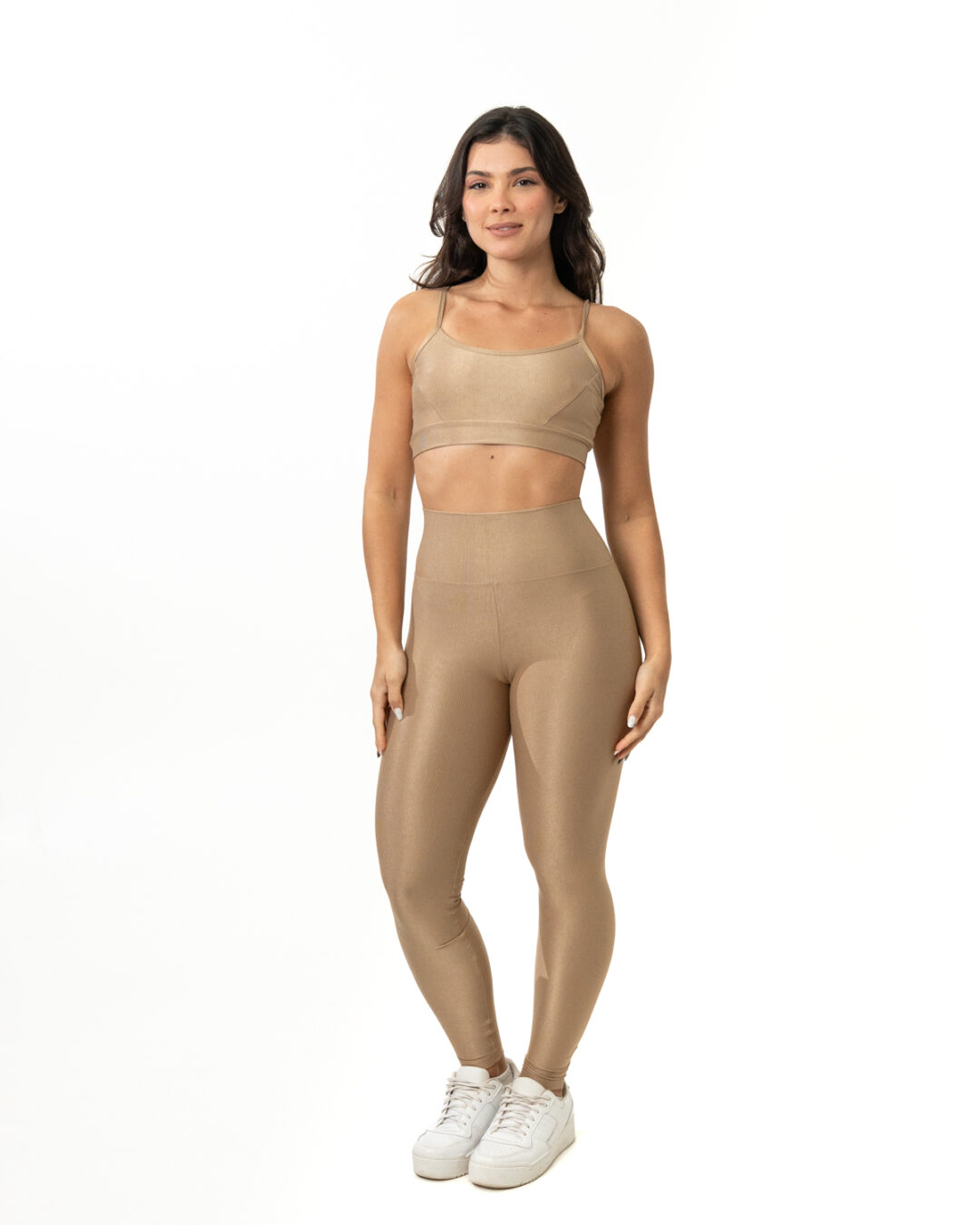 Legging Básica + Top Manu – Compressão Nude