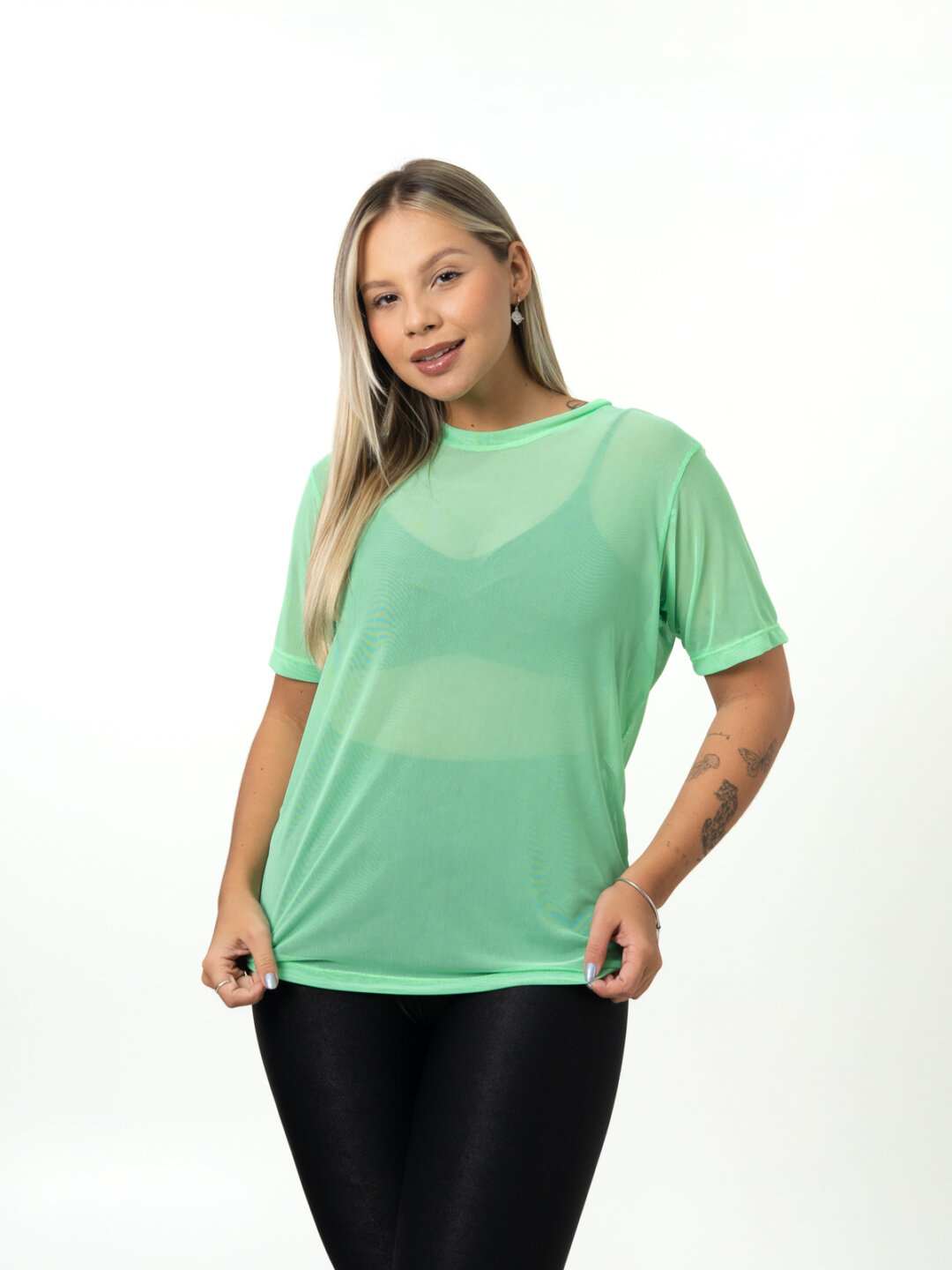 Blusão de Tule - Verde Flúor