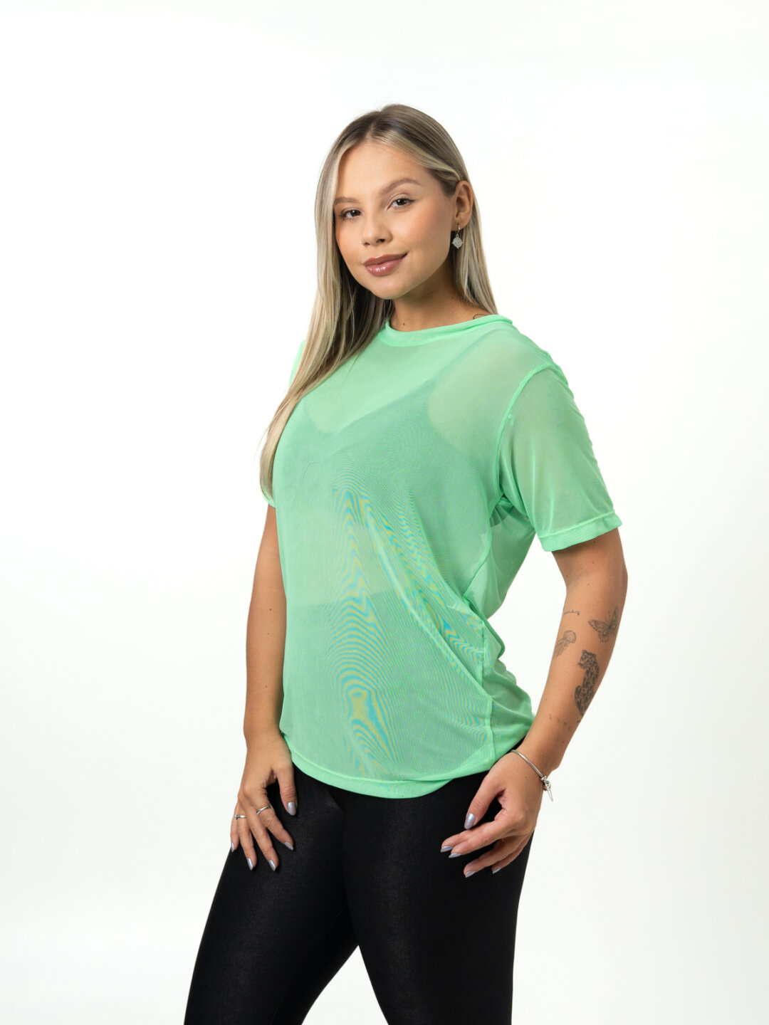 Blusão de Tule - Verde Flúor - Image 3