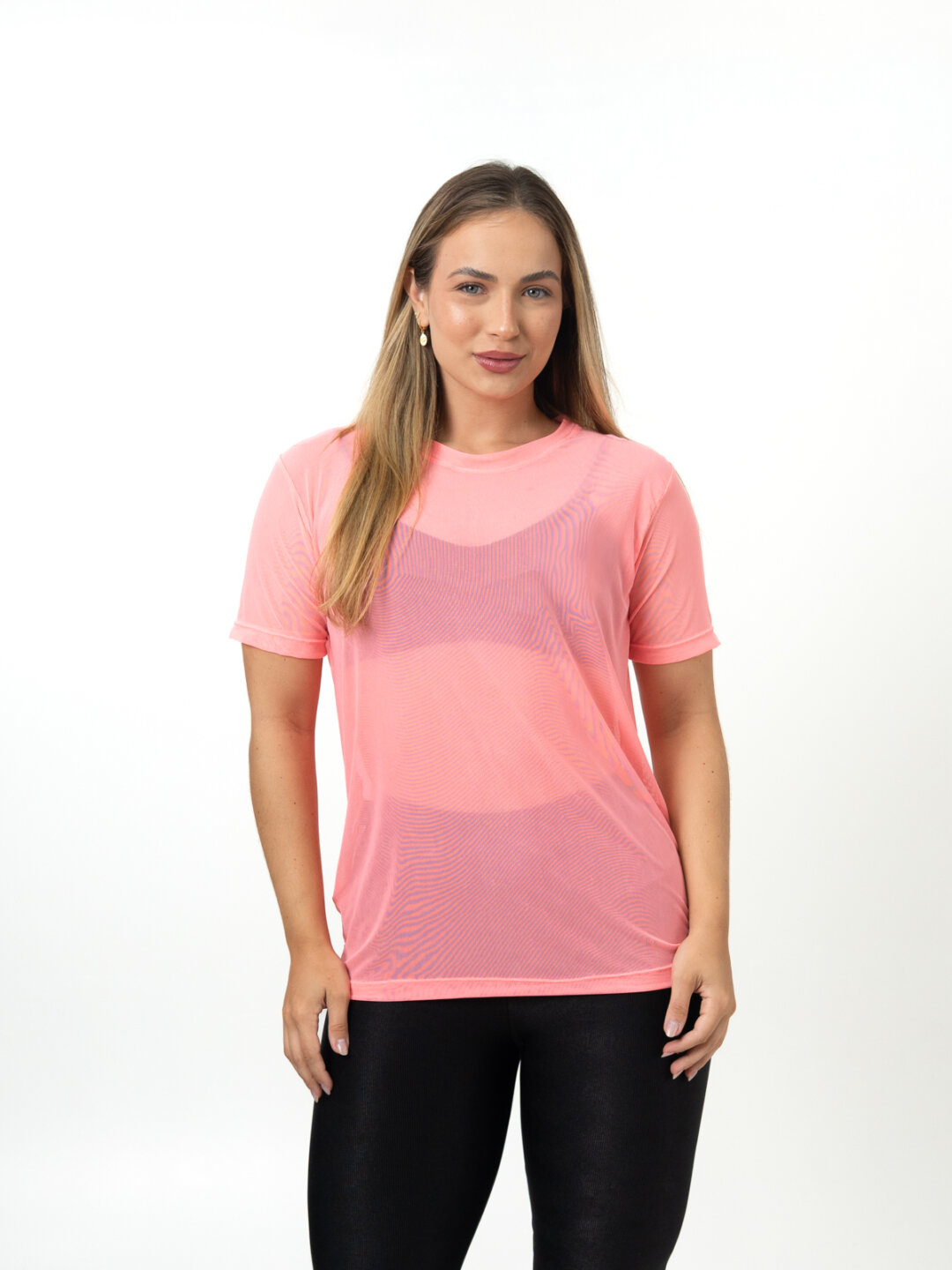 Blusão de Tule - Rosa Neon