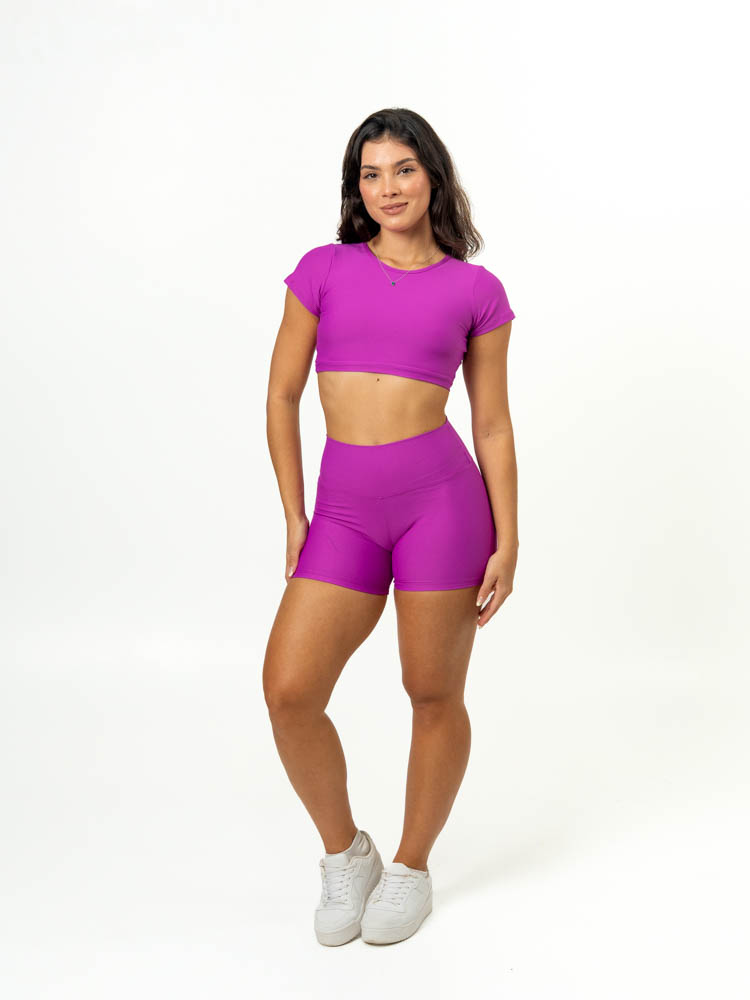 Short Básico + Top Alice - Light Púrpura