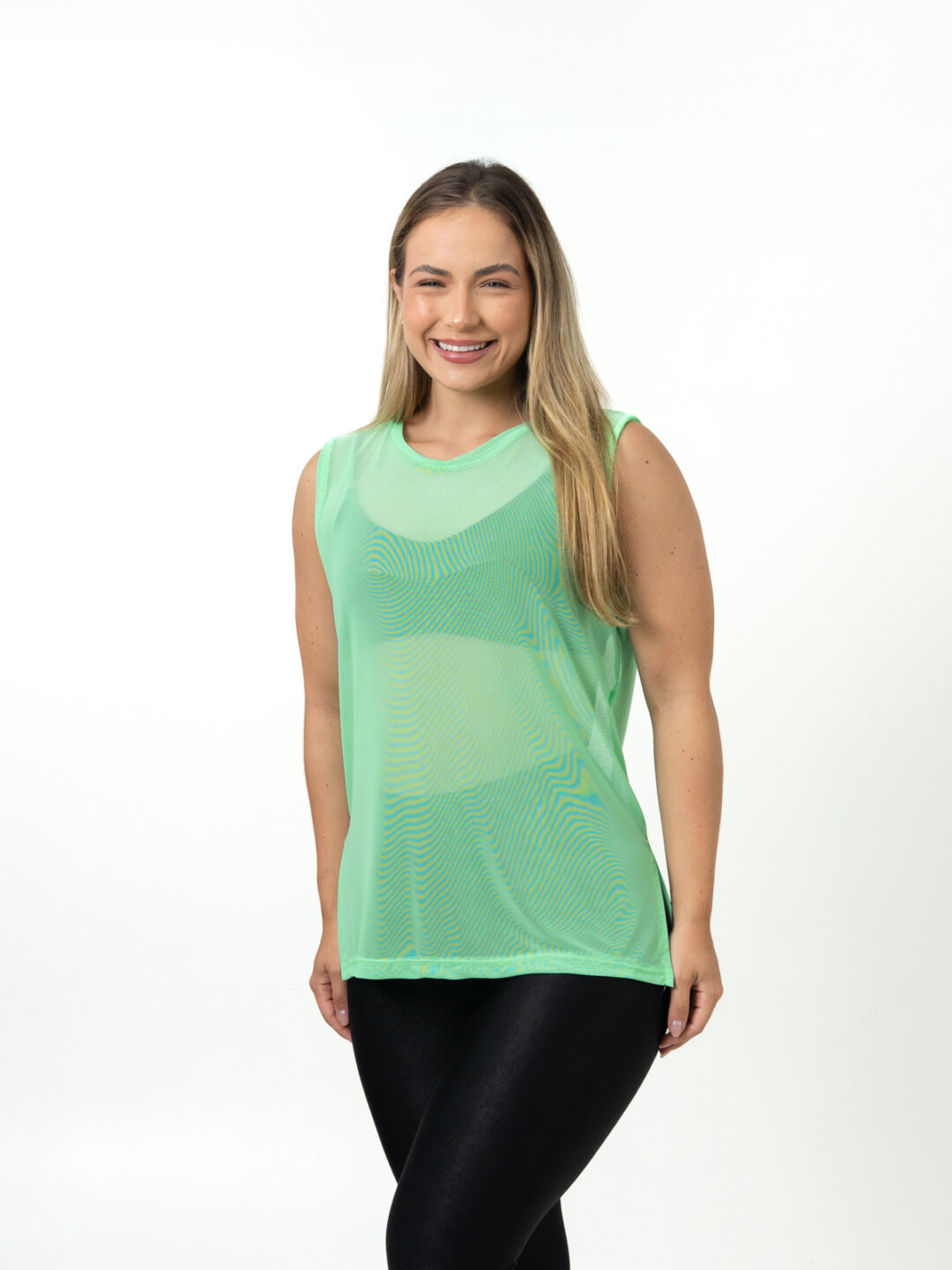 Regata Basic de Tule - Verde Flúor
