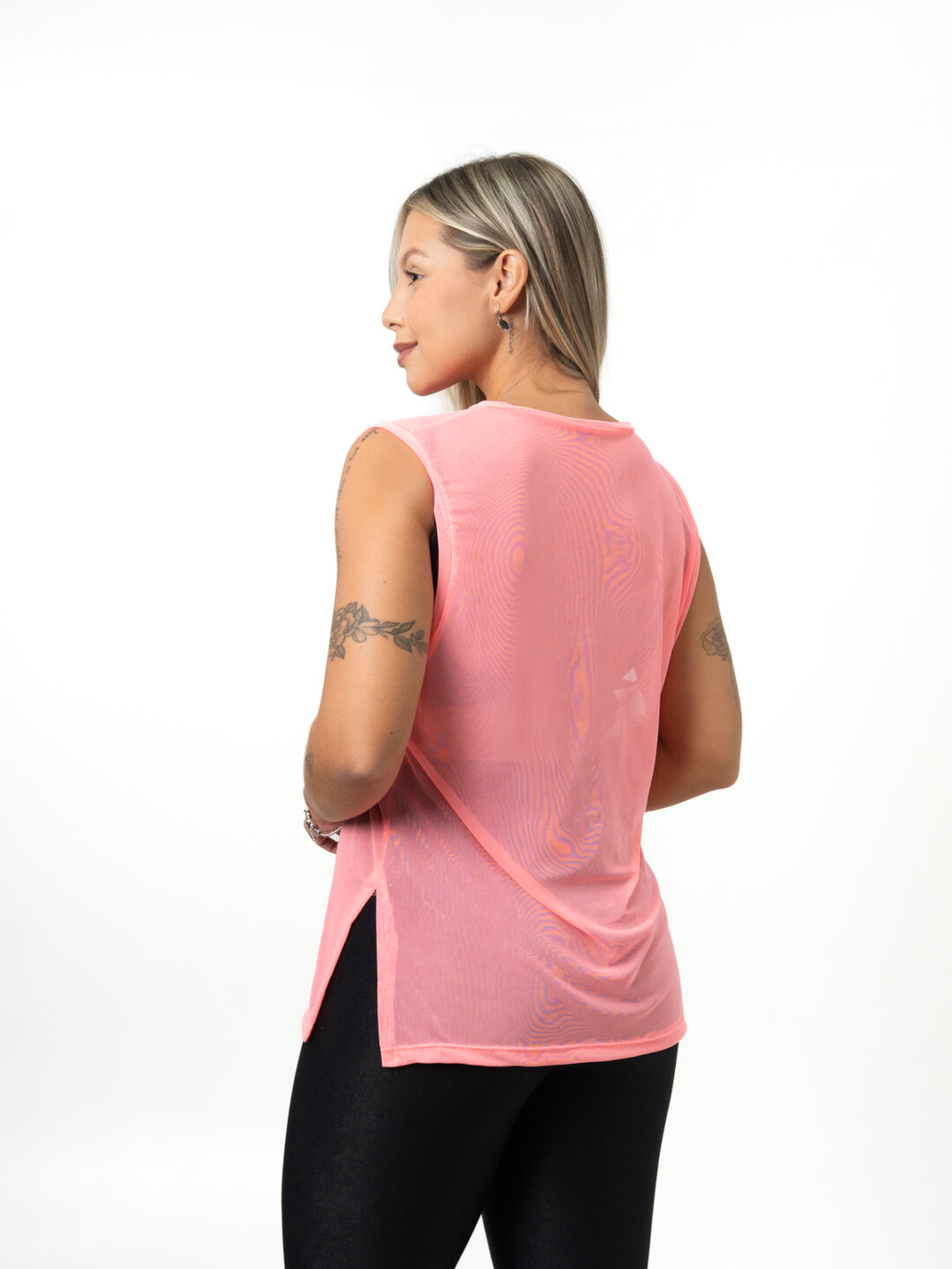 Regata Basic de Tule - Rosa Neon - Image 2