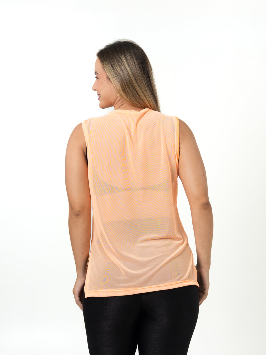 Regata Basic de Tule - Laranja Neon - Image 2