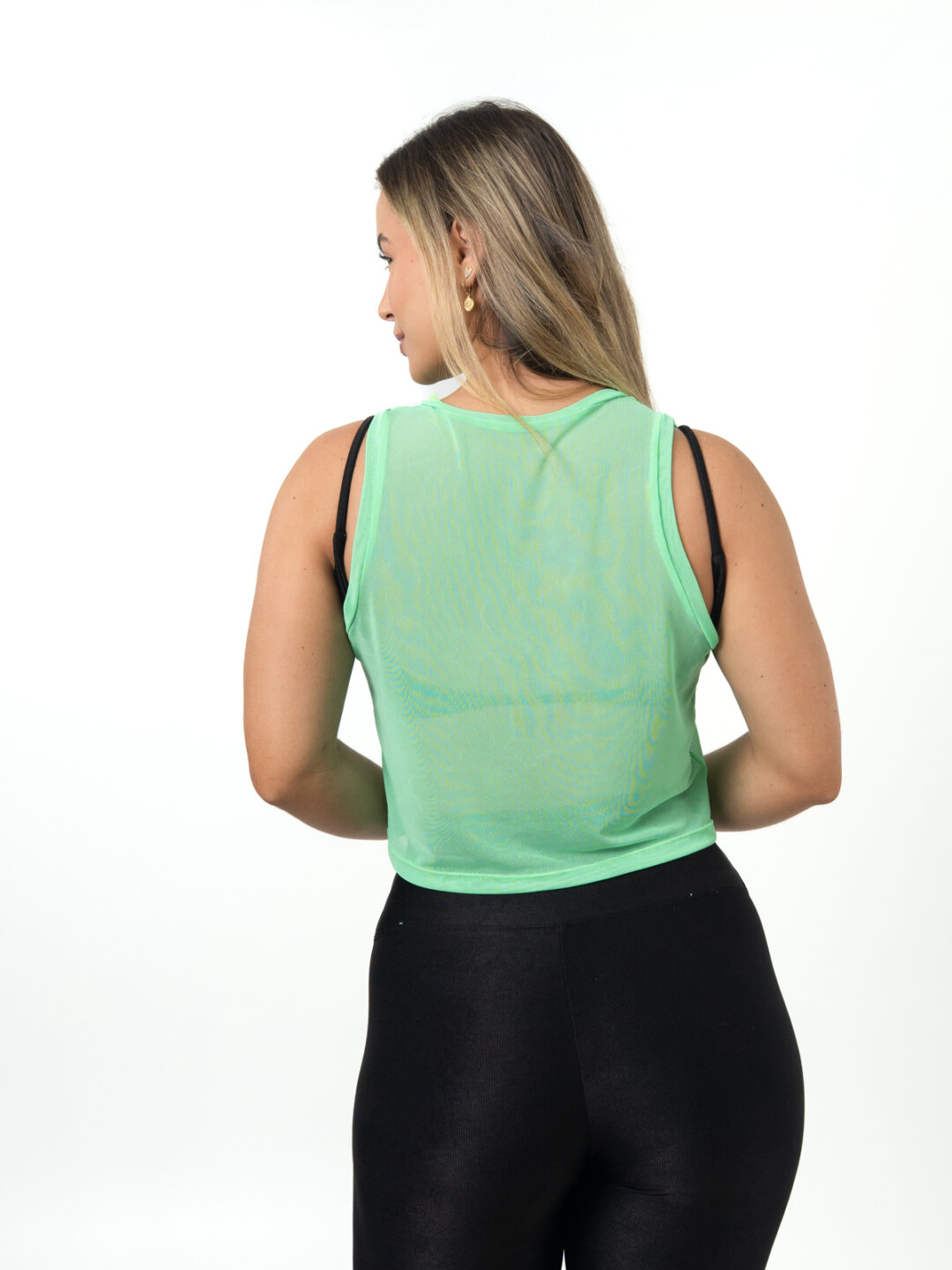 Cropped Regata de Tule - Verde Flúor - Image 2
