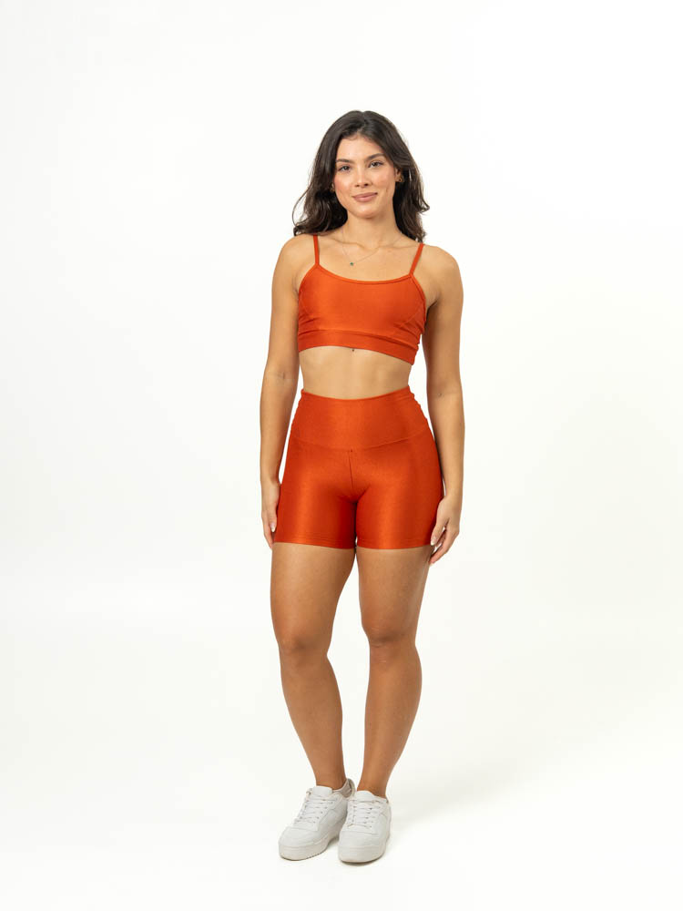 Short Básico + Top Manu – Compressão Terracota