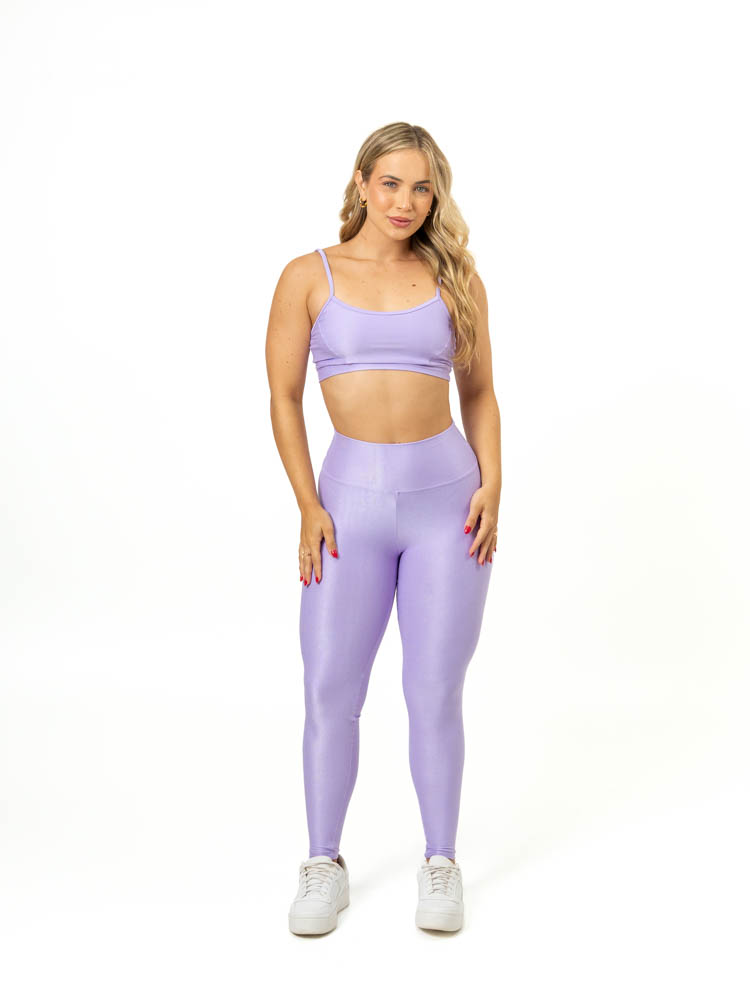 Legging Básica + Top Manu – Compressão Lavanda
