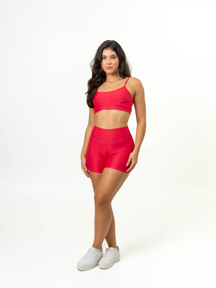 Short Básico + Top Manu – Compressão Hibisco