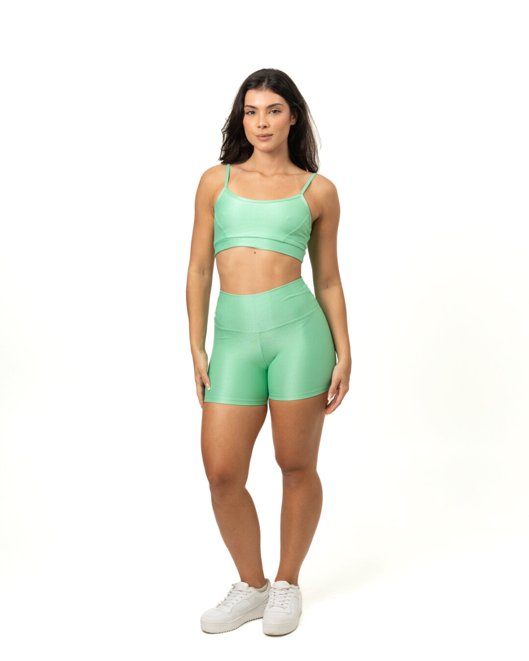Short Básico + Top Manu – Compressão Verde Erva Doce