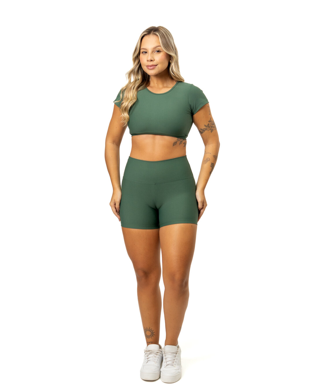 Short Básico + Top Alice - Light Verde Botanical - G