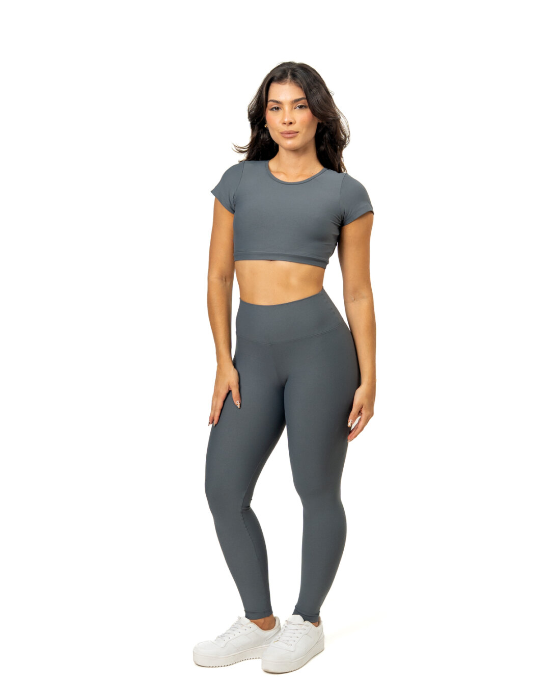 Legging Básica + Top Alice - Light Grafite