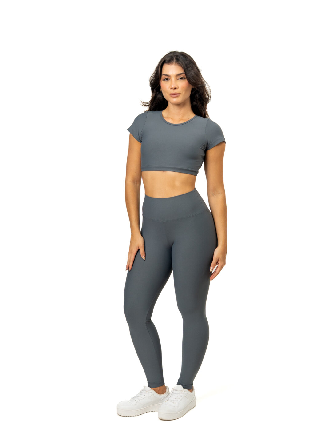 Legging Básica + Top Alice - Light Grafite