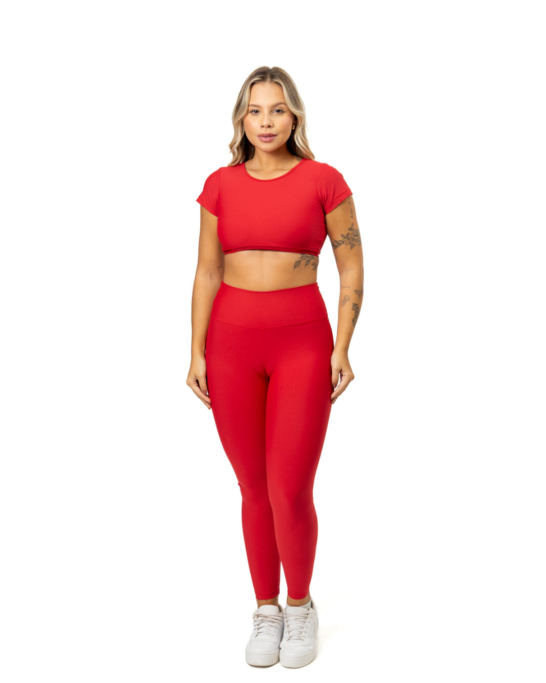 Legging Básica + Top Alice - Light Vermelho