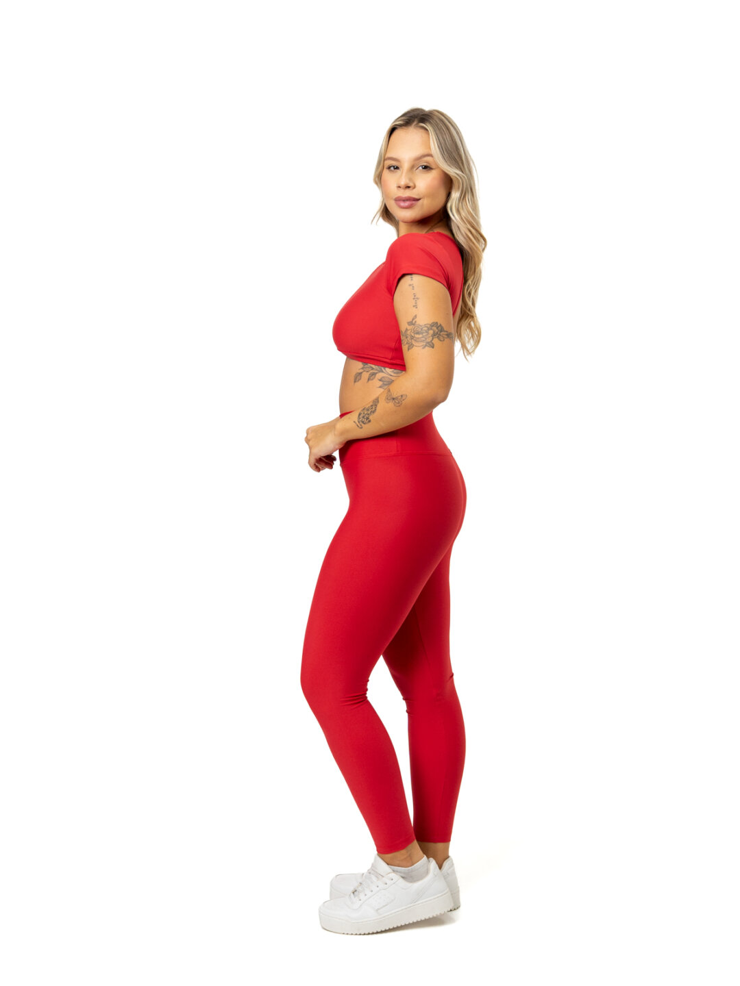Legging Básica + Top Alice - Light Vermelho - Image 3