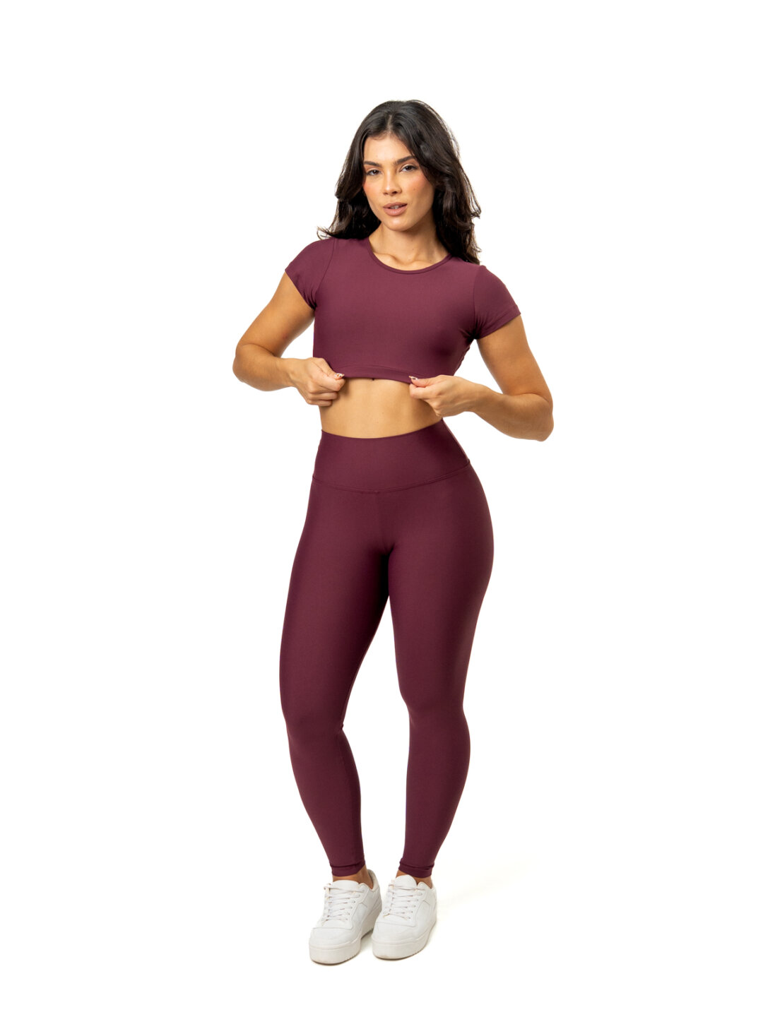 Legging Básica + Top Alice - Light Bordo