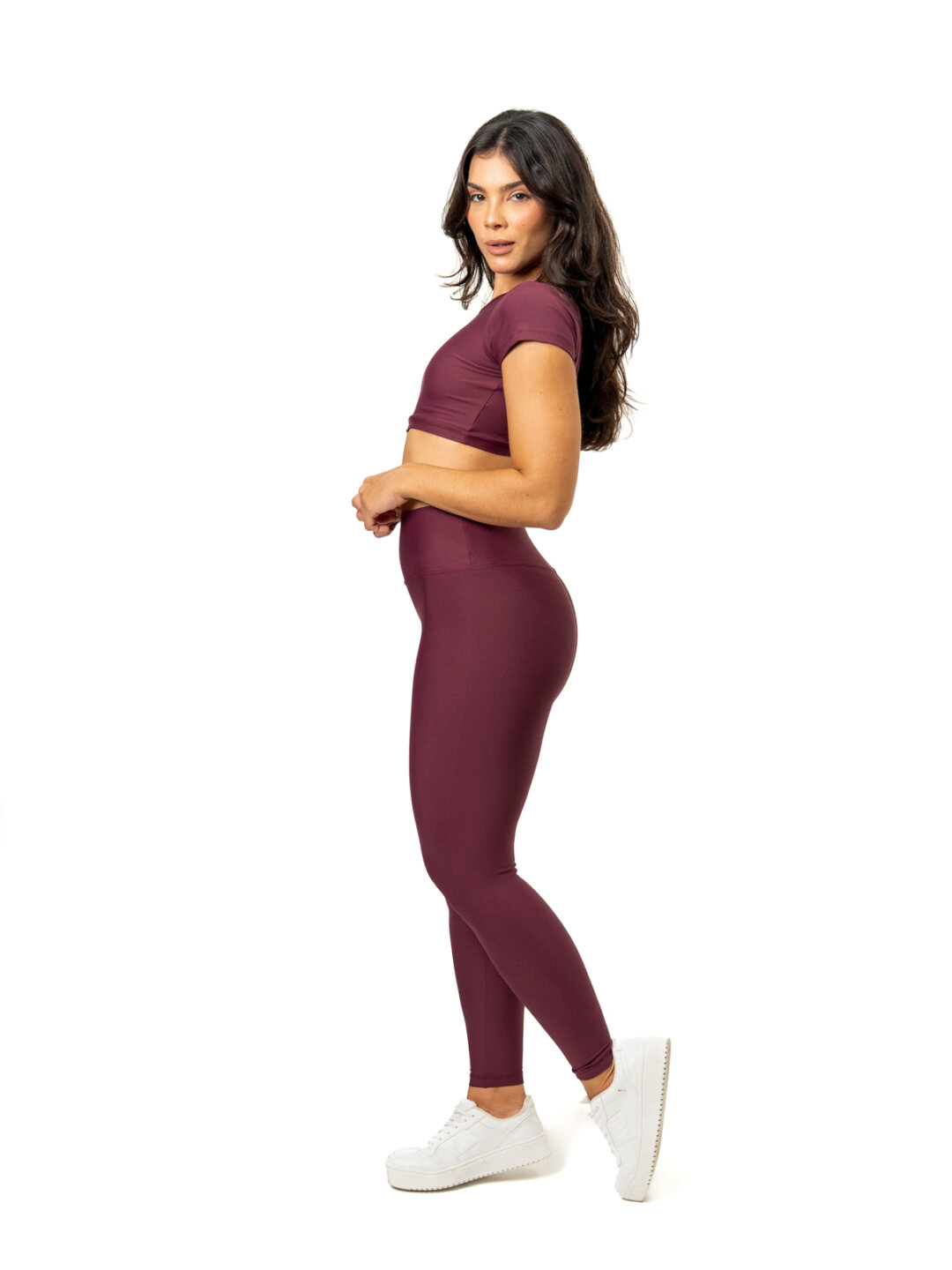 Legging Básica + Top Alice - Light Bordo - Image 3