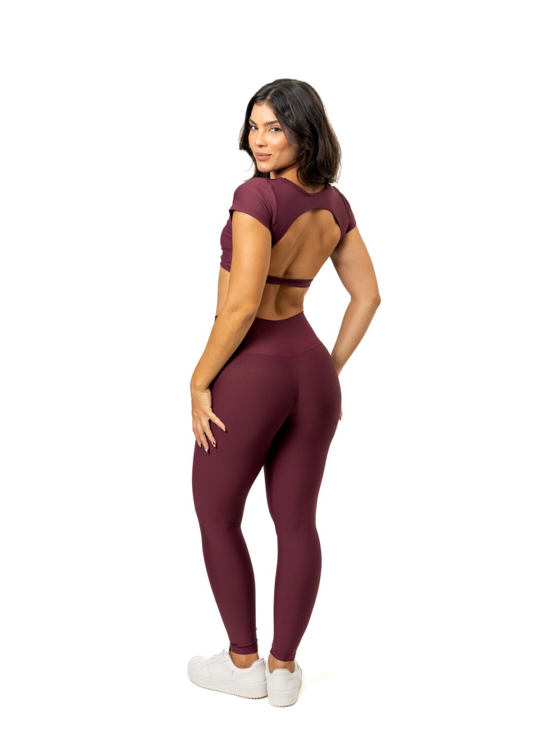 Legging Básica + Top Alice - Light Bordo - Image 2