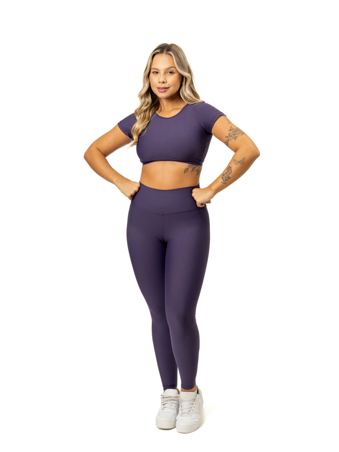 Legging Básica + Top Alice - Light Dark Purple