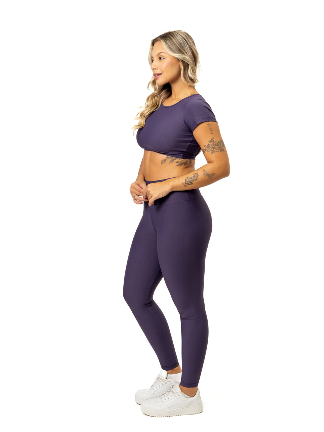Legging Básica + Top Alice - Light Dark Purple - Image 3