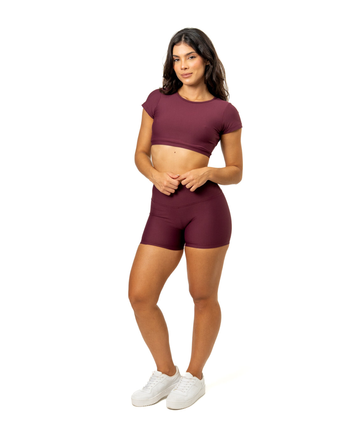 Short Básico + Top Alice - Light Bordo - G