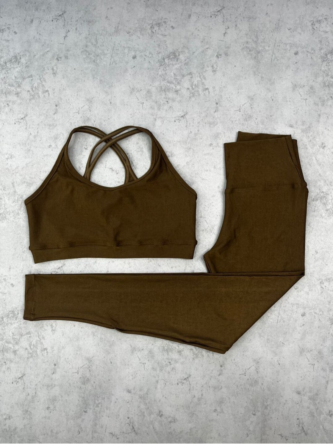 Legging Básica + Top Luna – Compressão Nozes