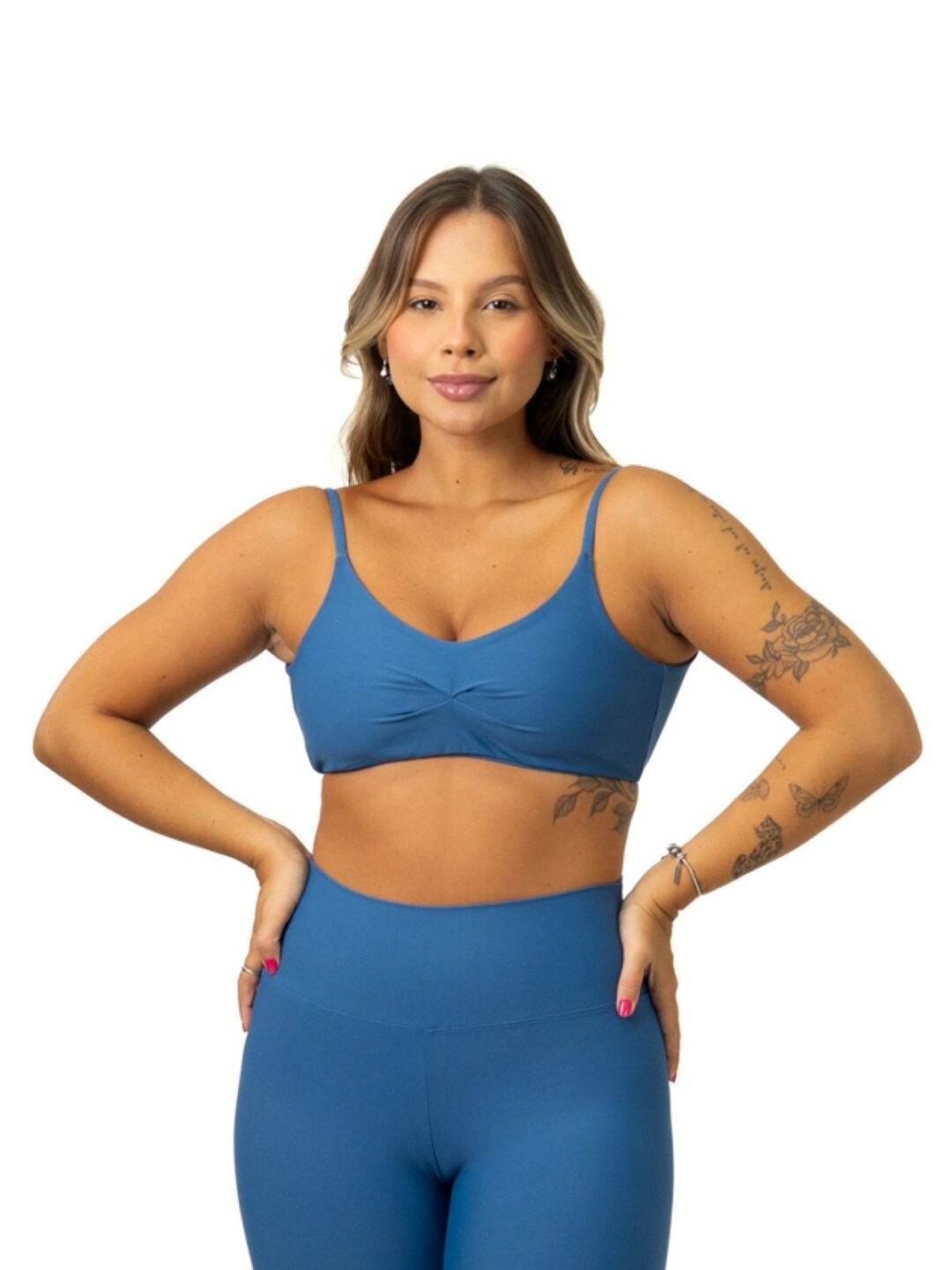 Top Lívia Avulso - Light Azul Índigo