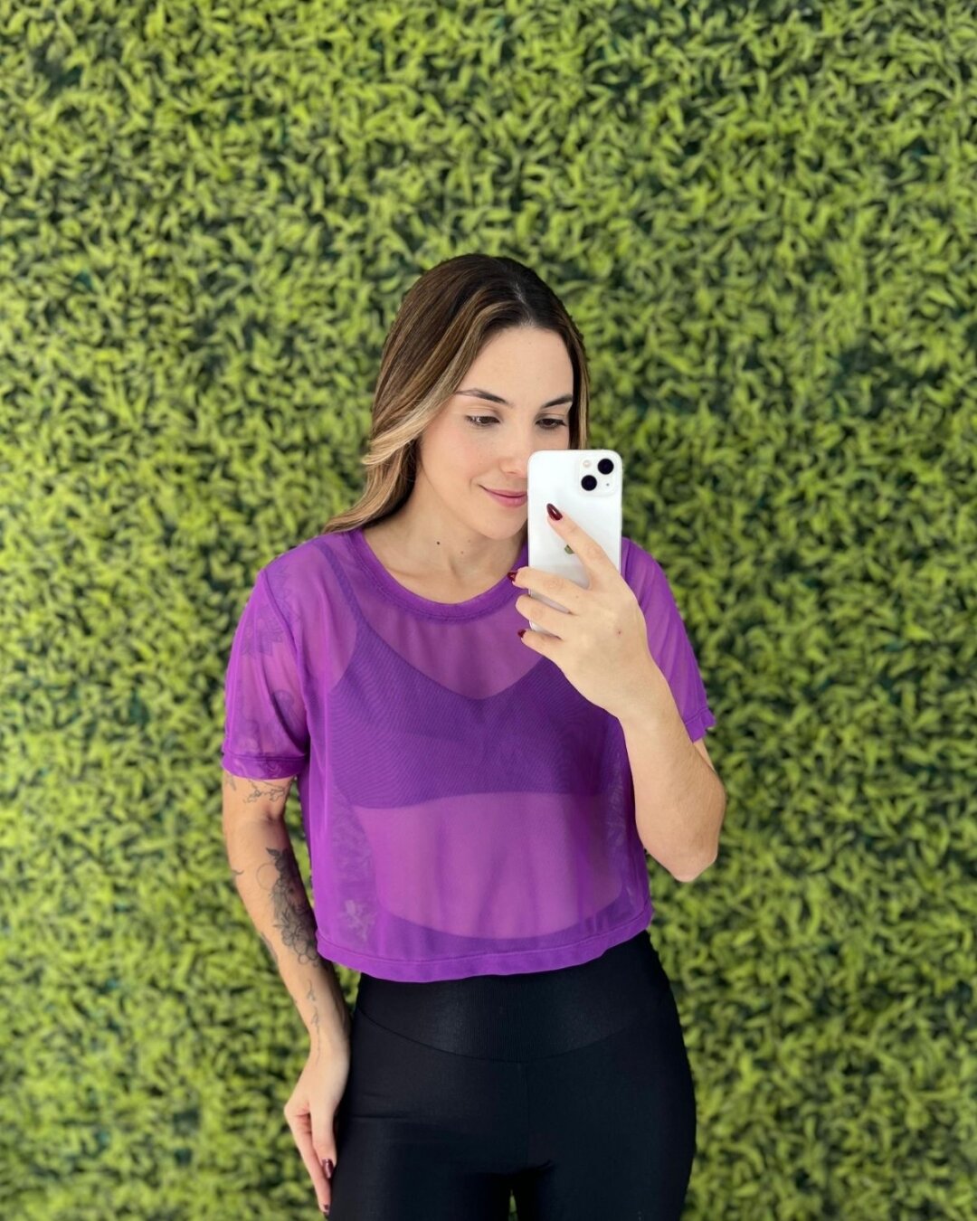 Cropped de Tule - Astral