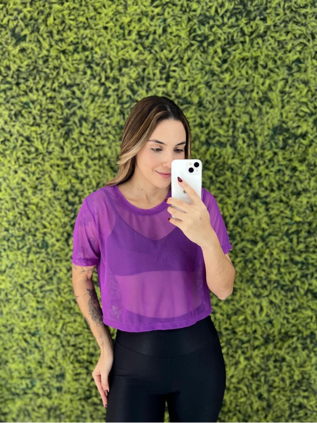 Cropped de Tule - Astral