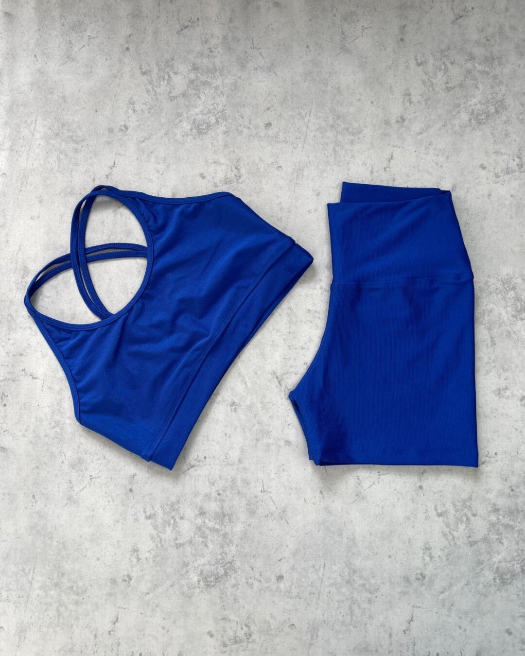 Short Básico + Top Luna – Compressão Azul Royal
