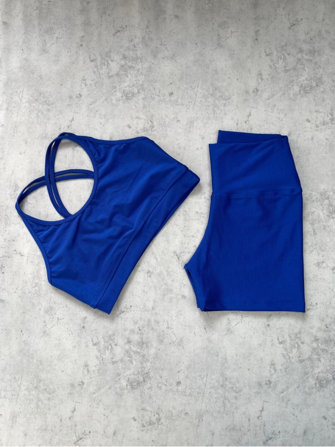 Short Básico + Top Luna – Compressão Azul Royal