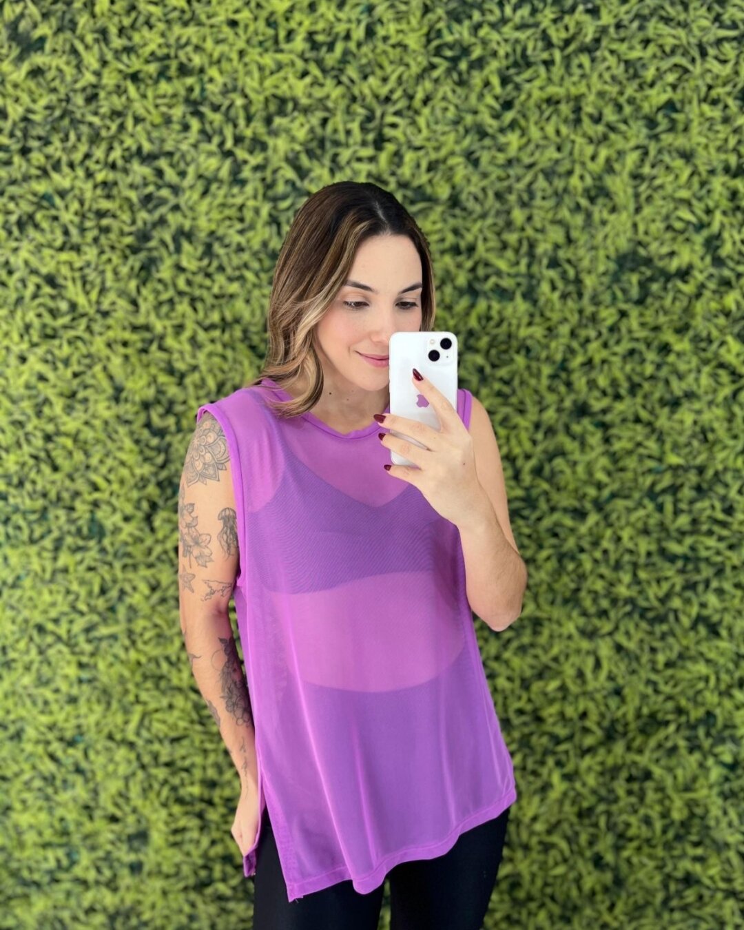Regata Basic de Tule - Ypê Roxo