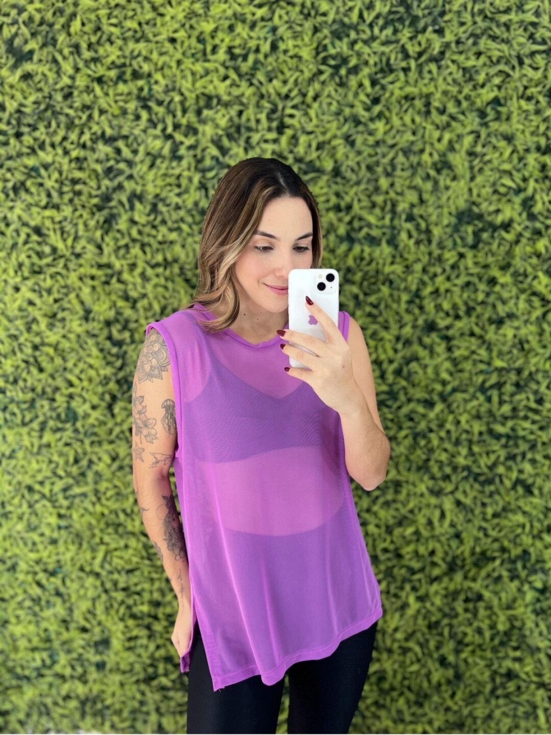 Regata Basic de Tule - Ypê Roxo